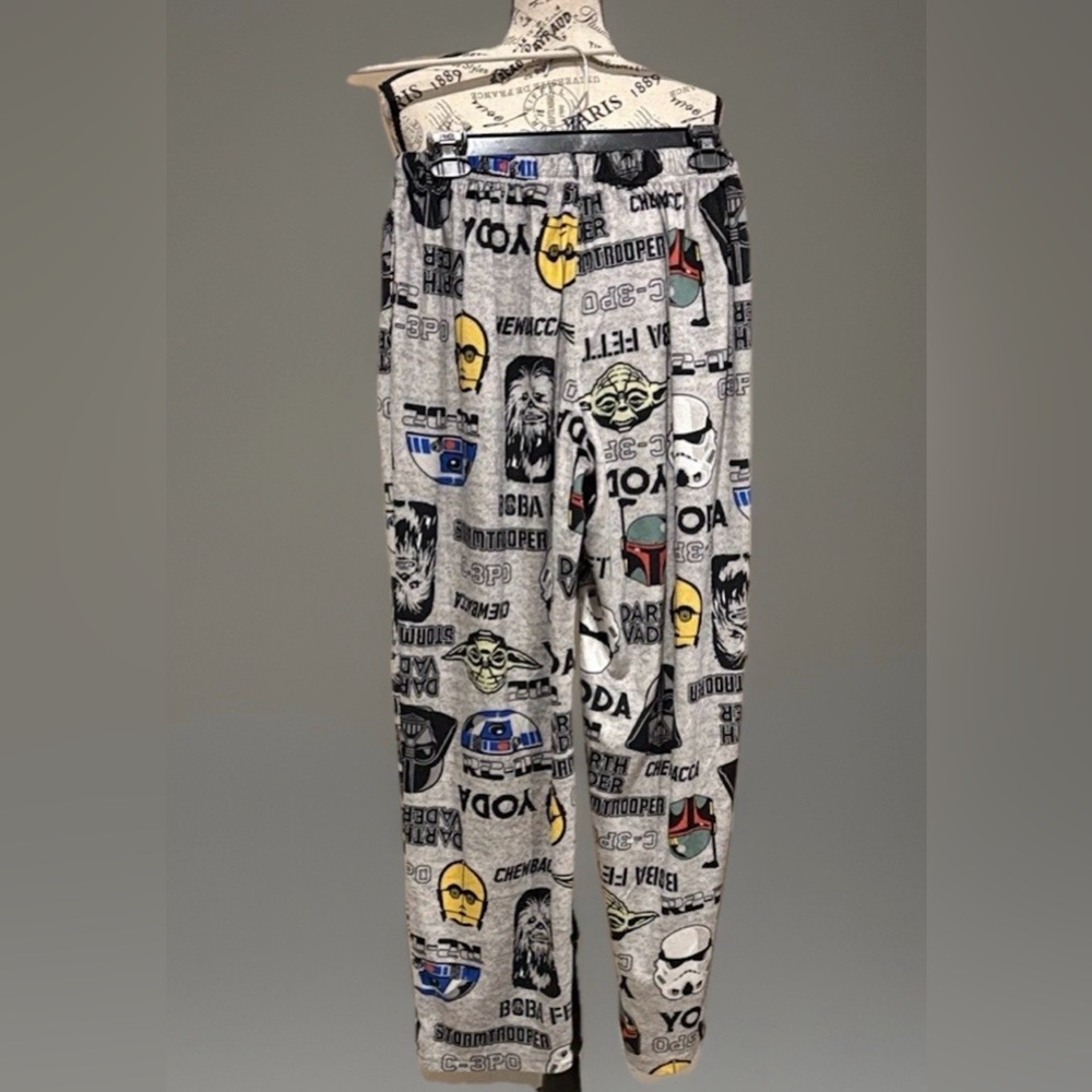 /STAR WARS Pant Lounge Sleepwear soft elastic waist gray unisex Sz M